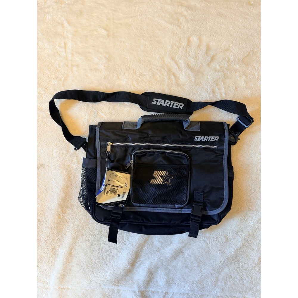 Starter Laptop Briefcase Bag Padded 15" Laptop Black Shoulder Strap